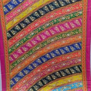 Multicolor silk dupata